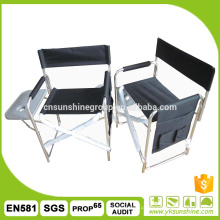 Outdoor leisure aluminum folding chair, director's chair with aluminum, folding aluminum chair